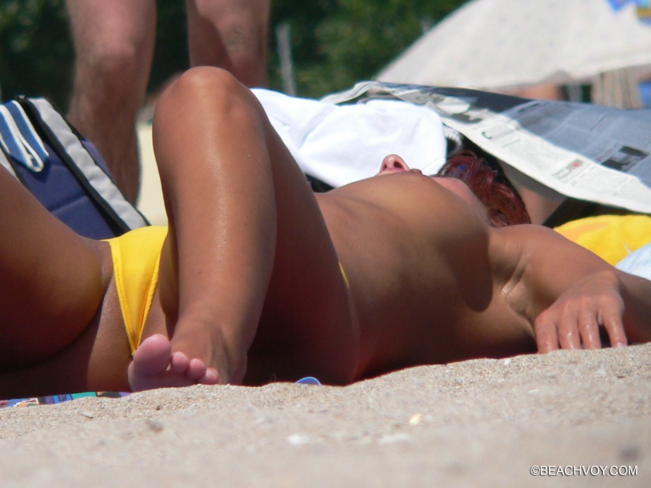 Topless girls on the beach - 122