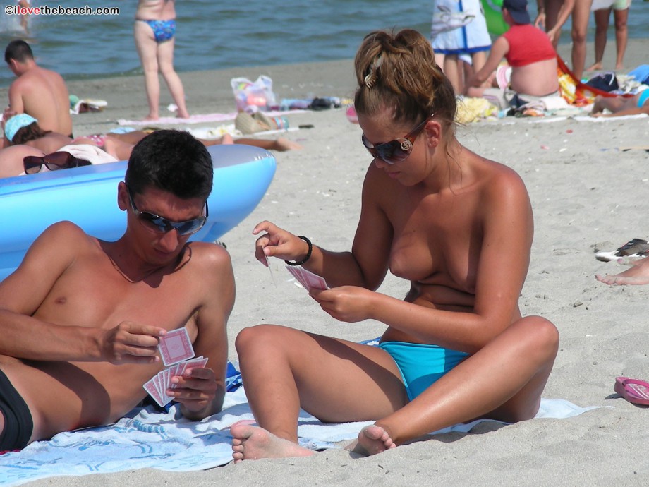 Topless girls on the beach - 035