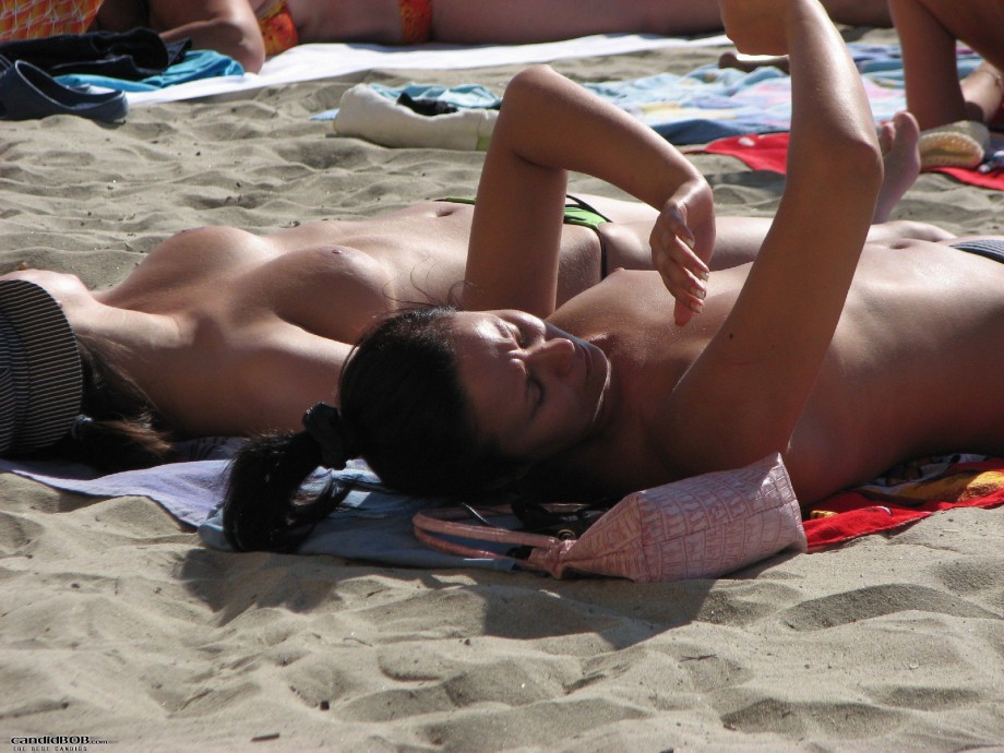 Topless girls on the beach - 146