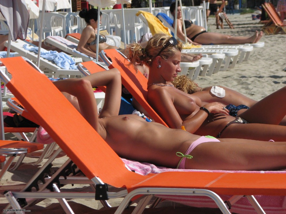 Topless girls on the beach - 146