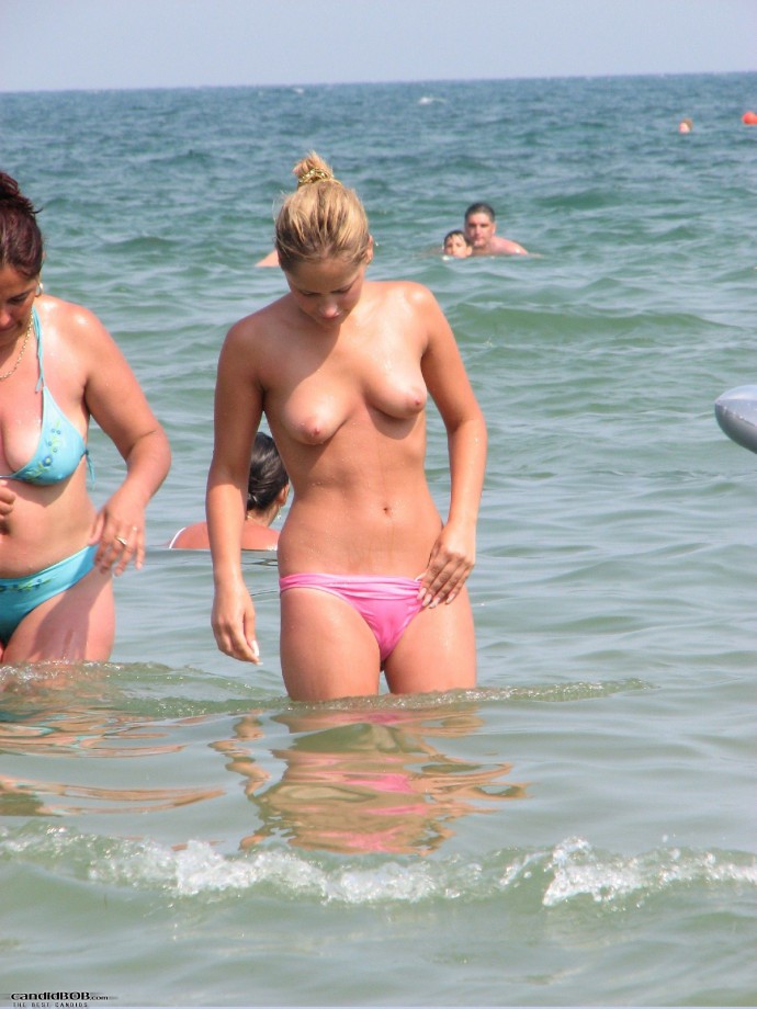 Topless girls on the beach - 146