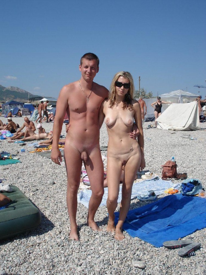 Nude couples on the beach - 1