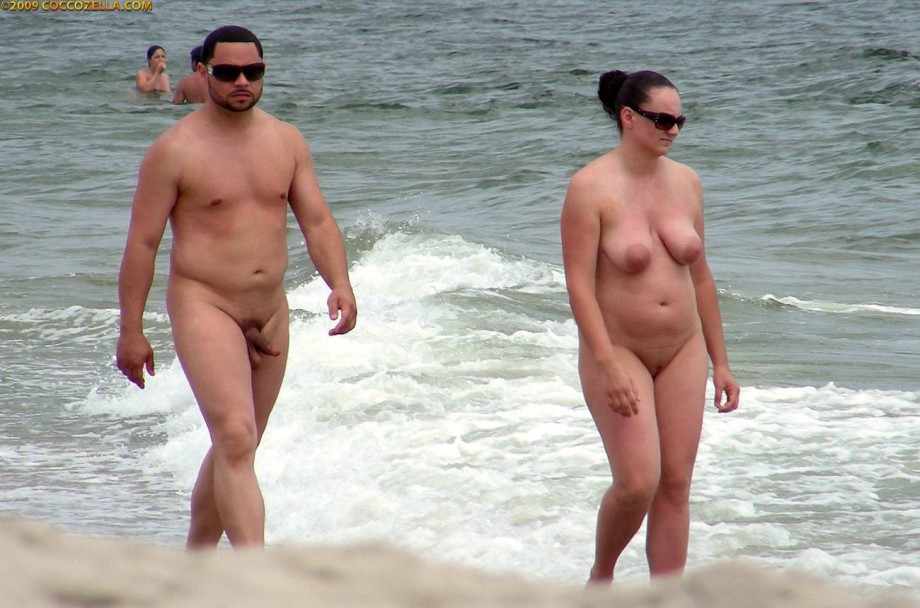 Nude couples on the beach - 1