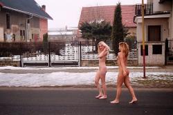 Naked girl at public 06 83/124