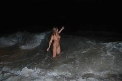 Lesbian fun at night beach 54/54