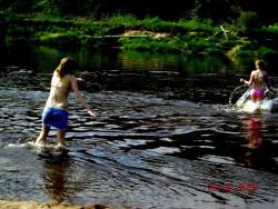 3 teens on a lake amateur set-89540(35 pics)