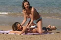 Real busty amateur - russian girls at the beach 12/25