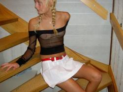 Set - cute blonde with nice tanlines and shaved (20 pics)