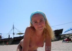 Girlfriend at sunny beach 4/7