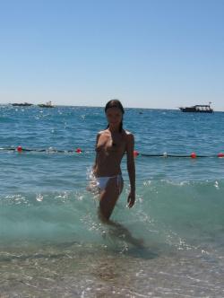 Amateur teen girlfriend on holiday 4/18