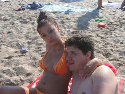 Young teen couple on the beach  2/14