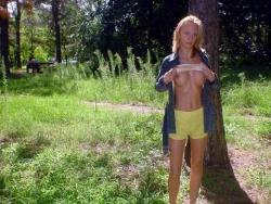 Blonde teen flashing  18/44