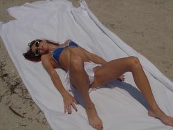 Redhead on a nude beach  2/80