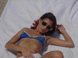 Redhead on a nude beach  29/80