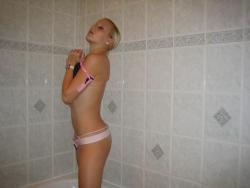 German blond girlfriend homemade stripping 4/42