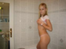 German blond girlfriend homemade stripping 19/42