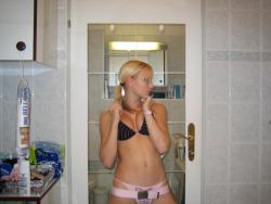 German blond girlfriend homemade stripping 20/42