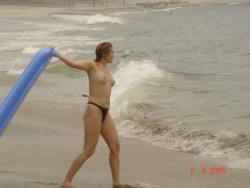 Young amateurs girl at beach 13/49