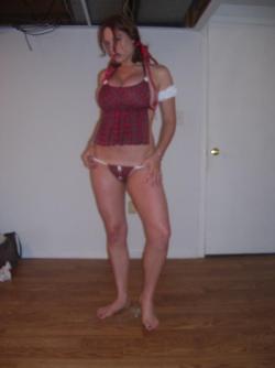 Amateur girl with big tits love bondage 55/56