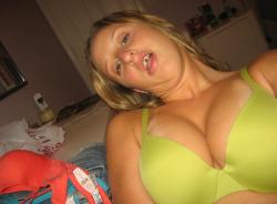 Amateur blond girl with big boobs / self pics 13/81