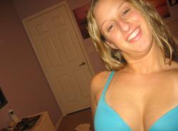 Amateur blond girl with big boobs / self pics 49/81