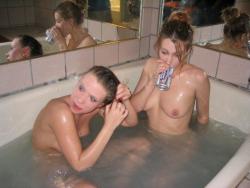 Two girls are taking a bath and shave your pussy  21/59