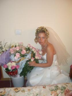 Amateur hot bride a her wedding night 15/47