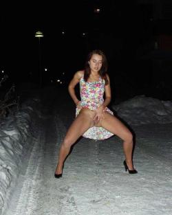 Snow bunnies at night  7/11