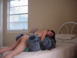 Hot asian teen fucking stuffed animal  11/36