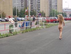 Nice blonde naked outdoor 19/55