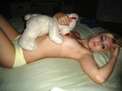 Young girls loves furry teddy bear and others 18/24