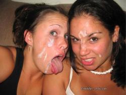 Amateurs girl loves cum shots on her face 04 1/46