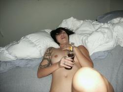 Gf drunk and naked punk goth emo  1/24