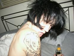Gf drunk and naked punk goth emo  24/24