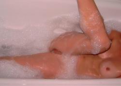 Teen amateur shaving in bathtub 2/5