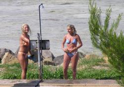 Shower bikini beach -  voyeur pics 11/28