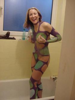 Amateurs: body painted girls. part 7.  10/47