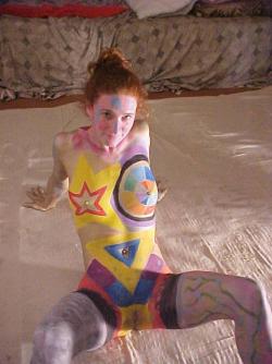 Amateurs: body painted girls. part 7.  18/47