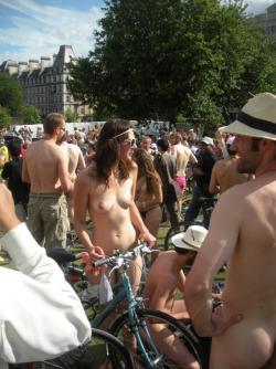 Nude on bicycle in public 96  4/48