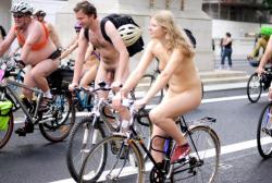 Nude on bicycle in public 96  9/48