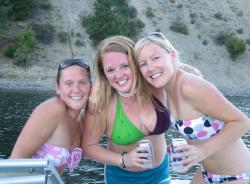 Amateur girls on boat holiday  10/17