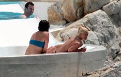 Lily allen nude at topless at beach  12/36