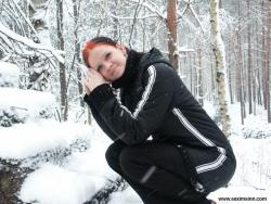 Nice ex girl chantal in snow  15/51