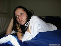 Nice ex girl chantal on blue bed  20/51