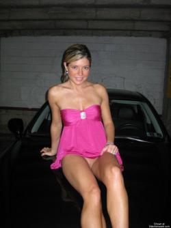 Hot amateur wife naked in car 4/8