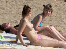 Spying on topless russian beach hottie 24/30
