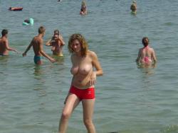 Big titted teens topless on the beach summer fun  6/20