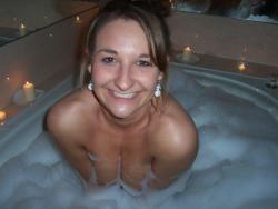 Jessica and boyfriend in the bathtub  19/33