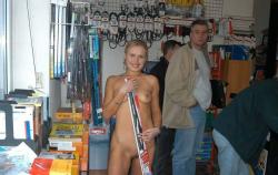 Polish blond posing in the shop  4/13