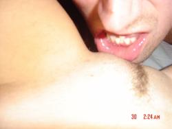 Amateur couple - vegetable in pussy 30/37